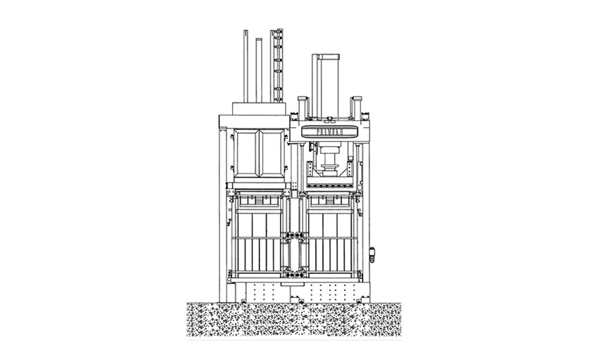 hydraulic-up-packing-bale-press